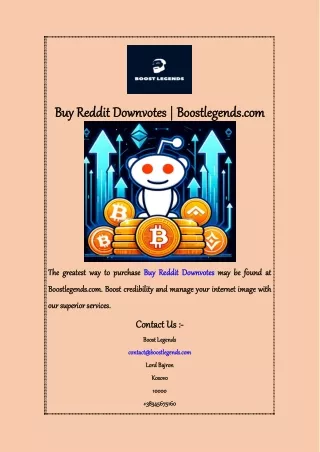 Buy Reddit Downvotes  Boostlegends com