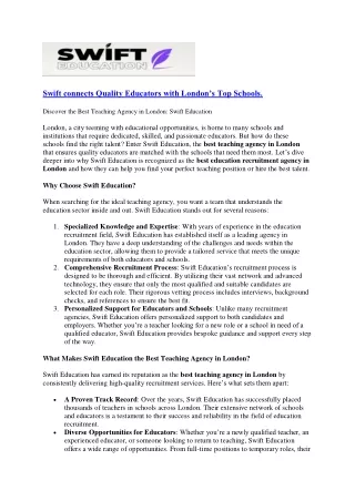 best teacher recruitment services for schools
