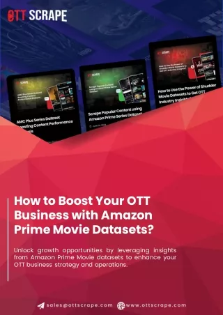 How to Boost Your OTT Business with Amazon Prime Movie Datasets