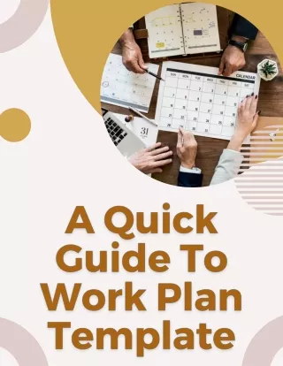 A Quick Guide To Work Plan Template