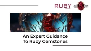 An Expert Guidance To Ruby Gemstones