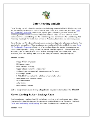 Gator Heating And Air | Gatorheatingandair.com