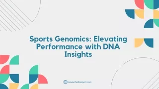 Sports Genomics Elevating Performance with DNA Insights