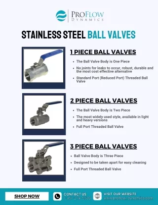 Premium Stainless Steel Ball Valves for All Industries