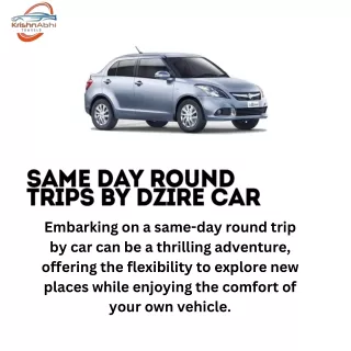 dzire cab same day round trip