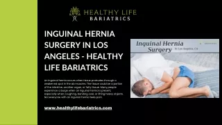 Inguinal Hernia Surgery in Los Angeles - Healthy Life Bariatrics