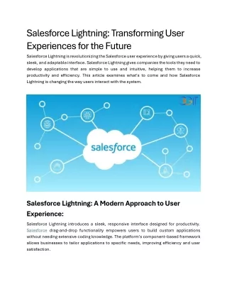 Cgit_Salesforce Lightning- Transforming User Experiences for the Future_Jambu