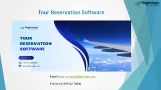 Tour Reservation Software