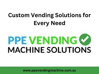 Custom Vending Solutions for Every Need