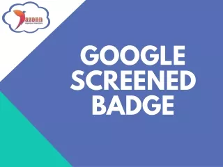 Google Screened Badge