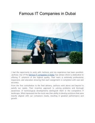 Famous IT Companies in Dubai