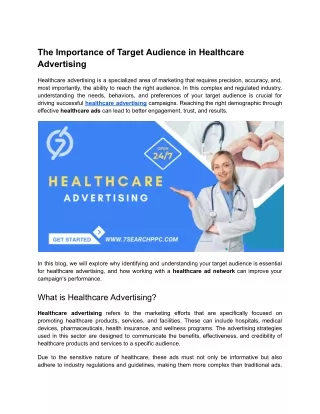 The Importance of Target Audience in Healthcare Advertising