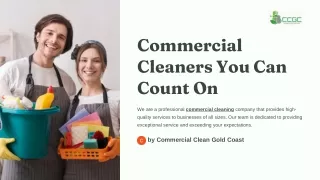 Commercial Cleaners You Can Count On Efficient, Affordable, Trusted