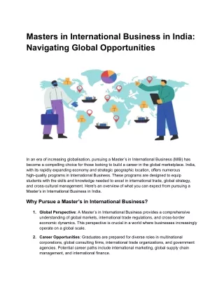 Masters in International Business in India_ Navigating Global Opportunities