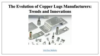 The Evolution of Copper Lugs Manufacturers Trends and Innovations