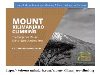 Tailored Mount Kilimanjaro Climbing & Safari Packages in Tanzania