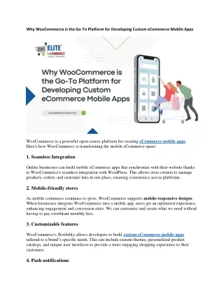 WooCommerce Vs eCommerce