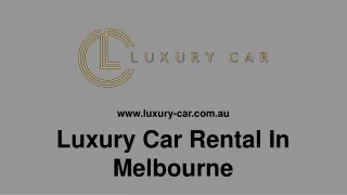 Hire Sports Car Melbourne