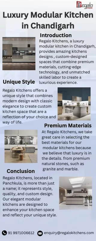 Luxury Modular Kitchen in Chandigarh