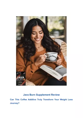 Java Burn Supplement Review