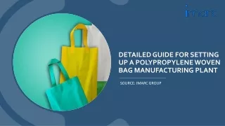 Polypropylene Woven Bag Manufacturing Plant Project Report Setup