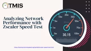 Analyzing Network Performance with Zscaler Speed Test