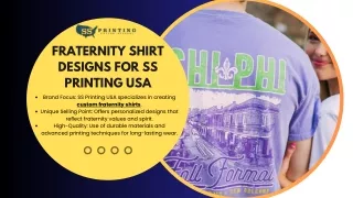 Fraternity Shirt Designs for SS Printing USA