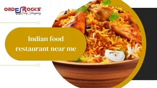 Indian food restaurant near me