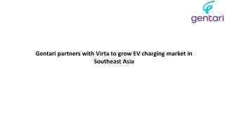 Gentari partners with Virta to grow EV charging market in Southeast Asia