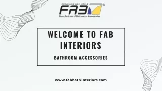 Fab Interiors: Stylish Bathroom Accessories