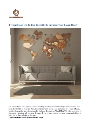 yourwooden map .