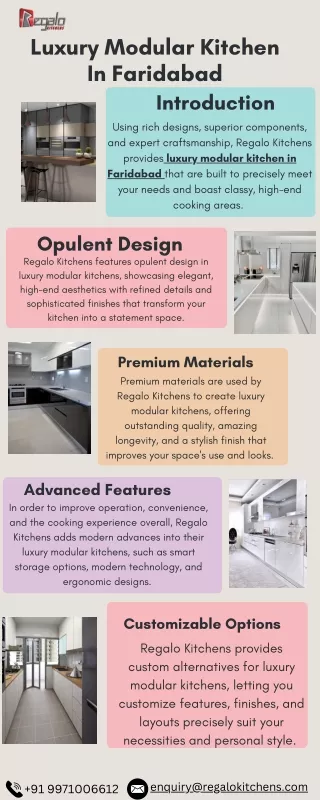 Luxury Modular Kitchen In Faridabad