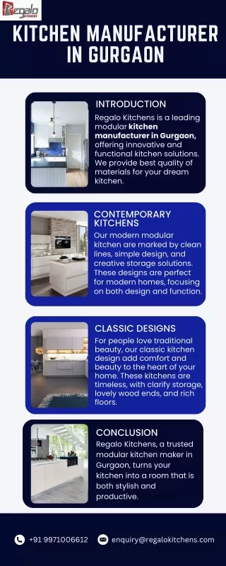 Kitchen Manufacturer In Gurgaon