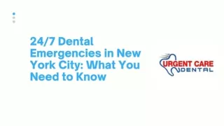 247 Dental Emergencies in New York City What You Need to Know