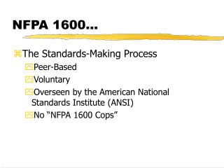 NFPA 1600...