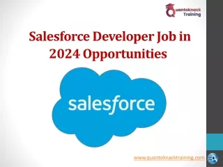 Salesforce Developer job oppourtunities 2024