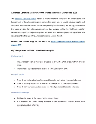 Advanced Ceramics Market