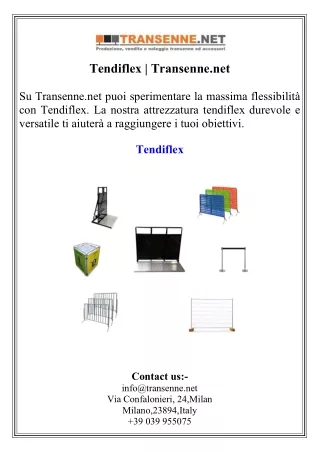 Tendiflex  Transenne.net