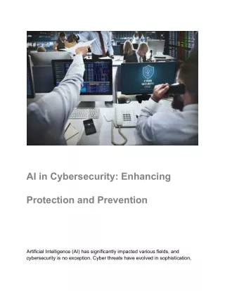 AI in Cybersecurity_ Enhancing Protection and Prevention