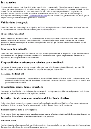 La ciencia detrás del feedback efectivo en el emprendimiento