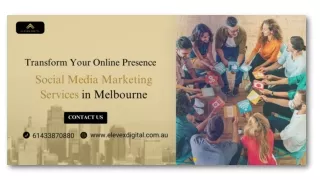 Transform Your Online Presence Elevex Digital's Social Media Marketing Services in Melbourne