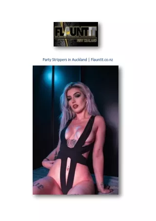 Party Strippers in Auckland | Flauntit.co.nz