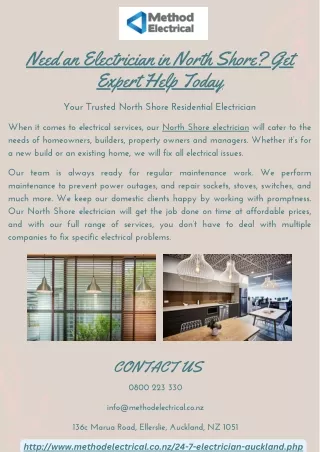 Need an Electrician in North Shore Get Expert Help Today