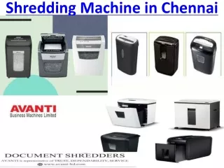 Shredding Machine Manufacturers Avanti-ltd Paper & Electronic Waste Shredders