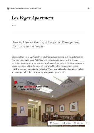 How to Choose the Right Property Management Company in Las Vegas
