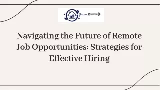 Remote Jobs Hiring  Explore Global Opportunities with Online Remoters