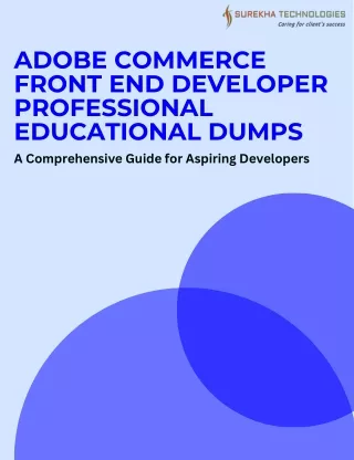 Adobe Commerce Front End Developer Professional Educational Dumps