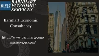 Expert EB-5 Economic Consulting Services | Barnhart Economic Consultancy