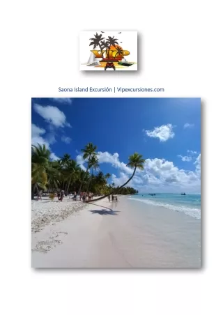 Saona Island Excursión | Vipexcursiones.com