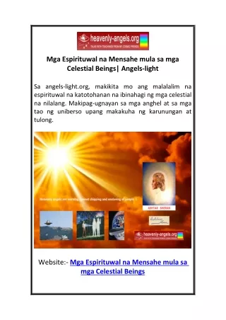 Mga Espirituwal na Mensahe mula sa mga Celestial Beings| Angels-light